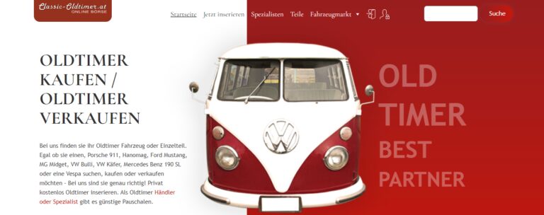 Entdecken Sie den Oldtimer Markt bei classic-oldtimer.at: Angebote und mehr